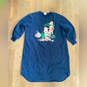 Vintage‎ plus size sweater/dress/sleepwear with cats